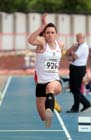 Emma Pringle (Gateshead) winner of the triple jump with a championship record at the North Eastern Champs, Gateshead.